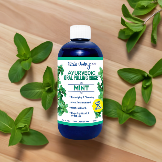 Dale Audrey Ayurvedic Pulling Rinse 8 oz | Mint Fresh Breath and Gums Health - Dale Audrey R.D.H.