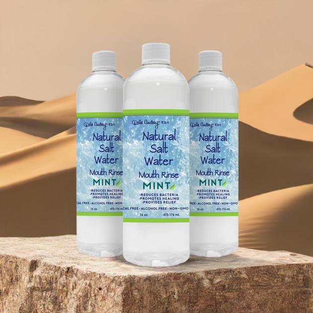 NATURAL HIMALAYAN SALT WATER RINSE 3 PACK, ALCOHOL FREE