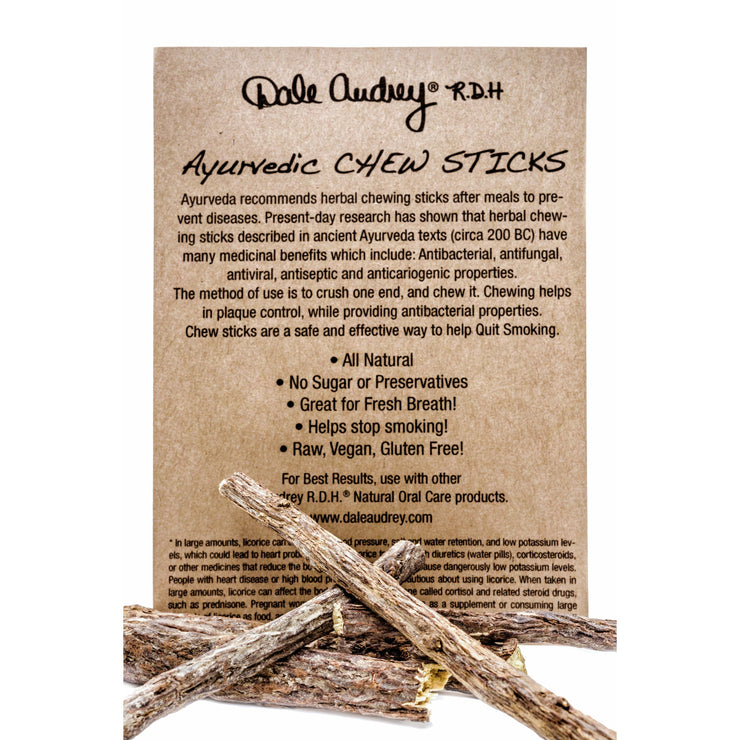 Dale Audrey ® Ayurvedic Neem Chew Sticks 1.4 oz (9-10 sticks)