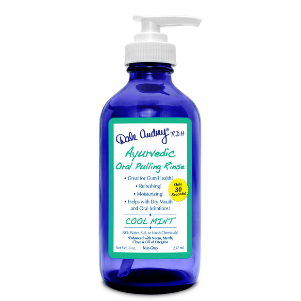 Dale Audrey ® R.D.H. NEW GLASS BOTTLE W/ PUMP Ayurvedic Pulling Rinse 8 oz - Dale Audrey R.D.H.