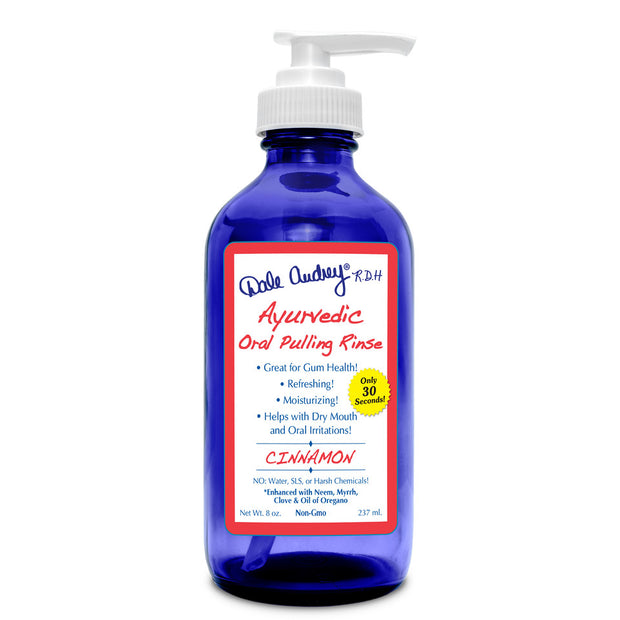 Dale Audrey ® R.D.H. NEW GLASS BOTTLE W/ PUMP Ayurvedic Pulling Rinse 8 oz - Dale Audrey R.D.H.
