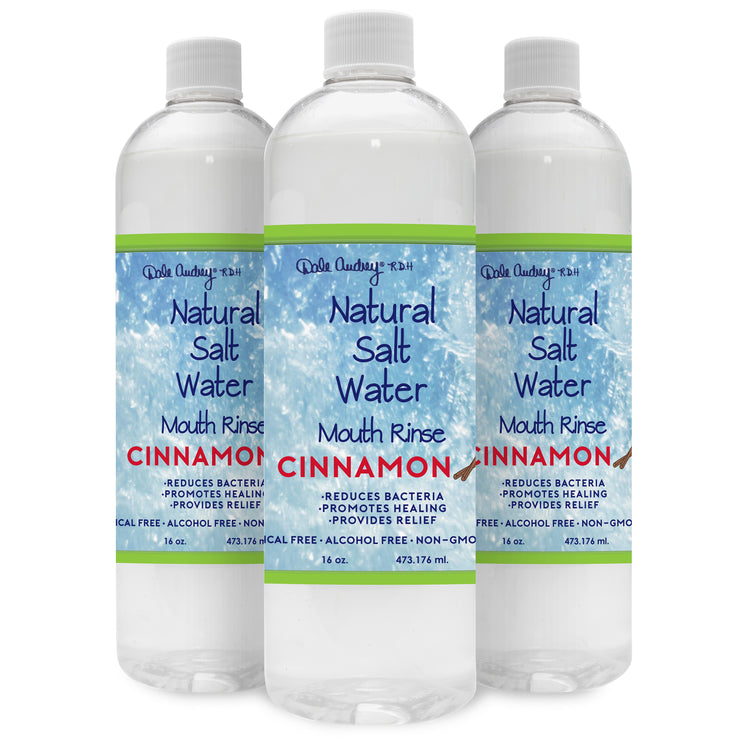 NATURAL HIMALAYAN SALT WATER RINSE 3 PACK, ALCOHOL FREE